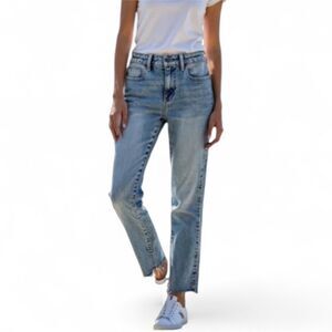 Vigoss Miley Pop Crop Acid Wash Jeans